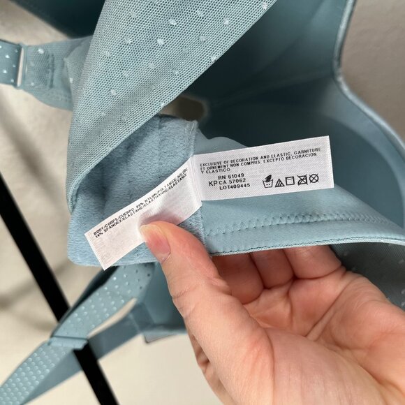 Wacoal Womens Back Appeal Wire Free Bra 38DD Stone Blue 856303 - Picture 5 of 9